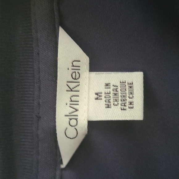 𝅺CALVIN Klein Navy Blue Quarter Zip Pullover Jacket - Picture 6 of 8